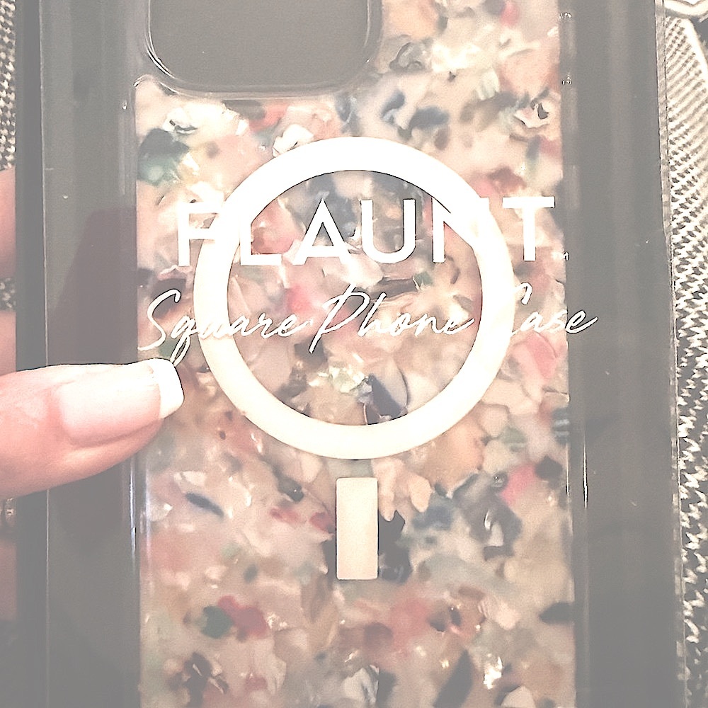 Flaunt Square IPhone MagSafe Confettit Never Used Case looks brighte than in pic